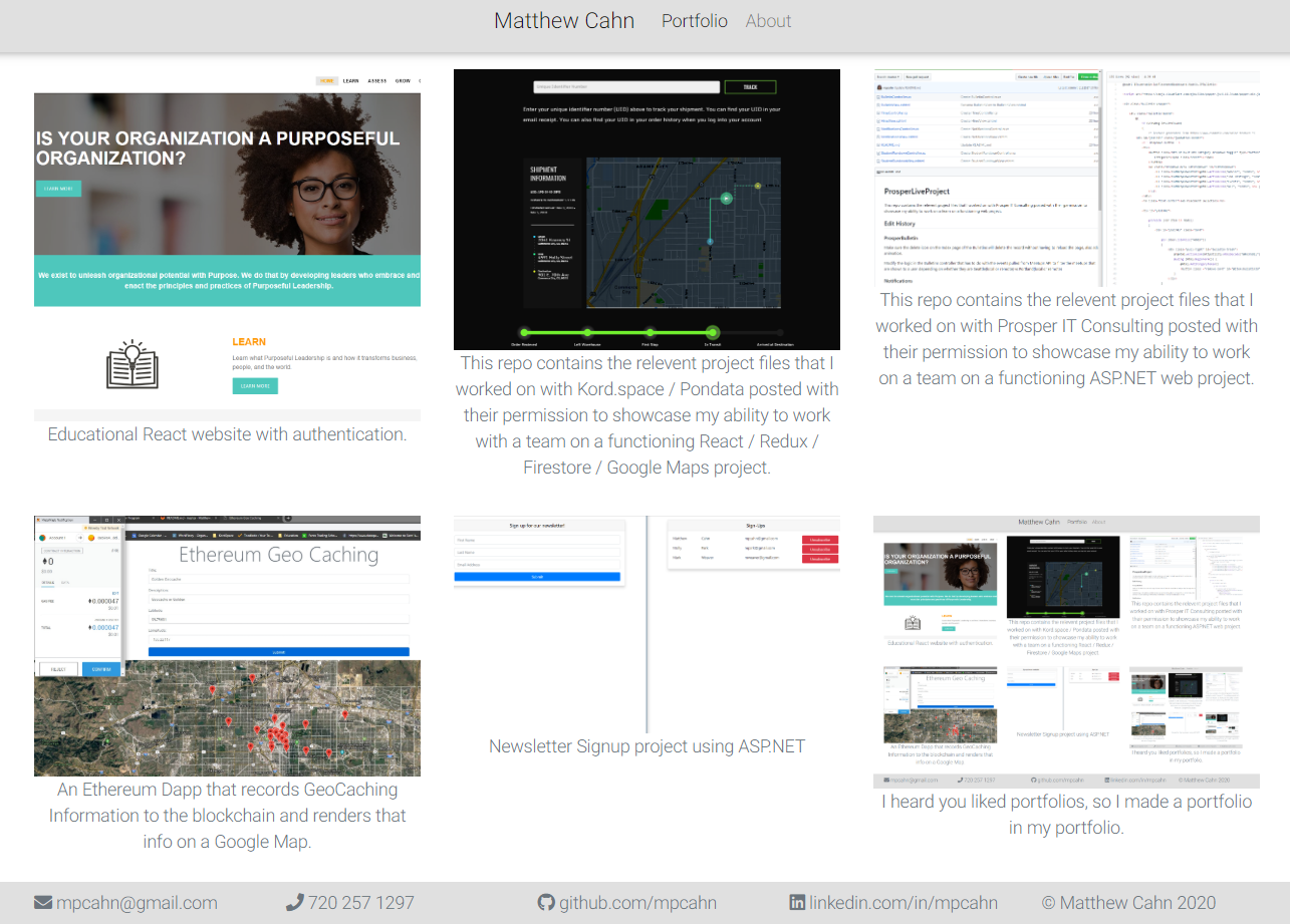 Portfolio Screenshot